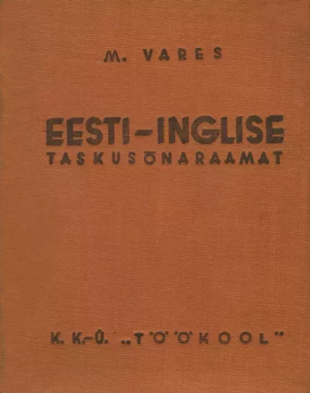 Eesti-inglise taskusõnaraamat