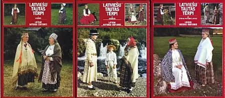 Latviešu tautas terpi I-III. Latvian National Costumes I-III. Латышкая народная одежда I-III