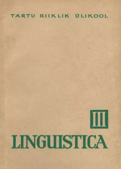 Linguistica 3. osa
