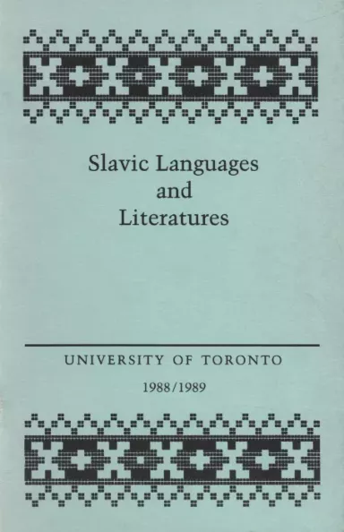 Slavic Languages and Literatures