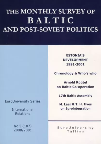 The Monthly Survey of Baltic and Post-Soviet Politics 5. osa